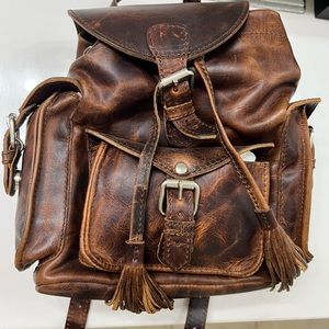 Freebird leather small book bag - new with tags